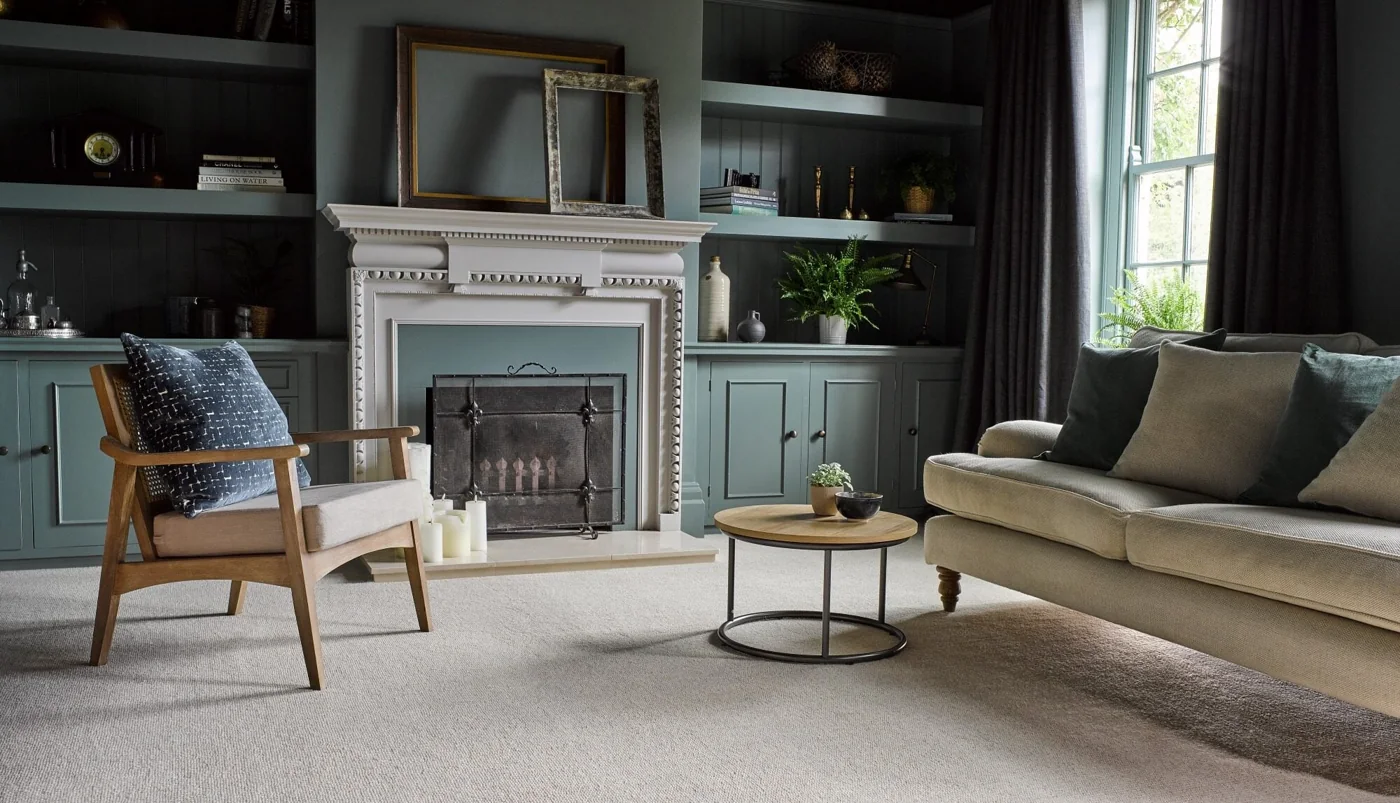 Riviera Home Burford Natural carpet room setting